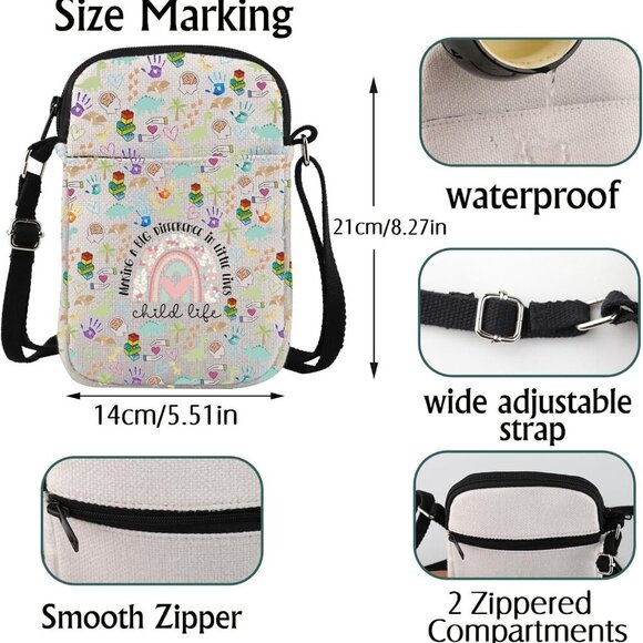 Compact Women's Crossbody Bag - Perfect Storage for Daily Essentials & Gifts - Picture 3 of 7